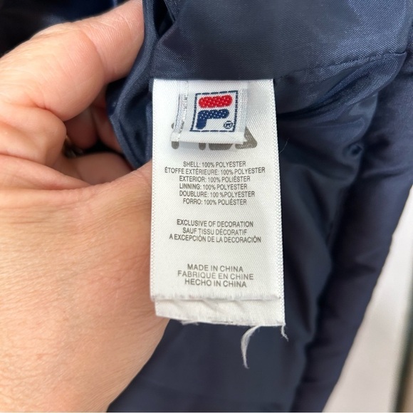 Fila Men’s Puffer Best Size XL Navy Blue - Picture 3 of 4